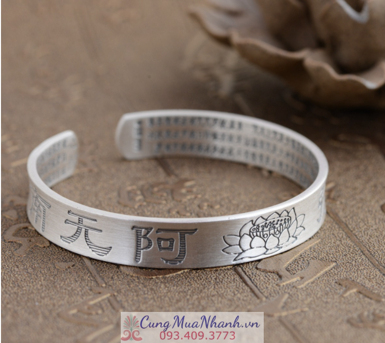 Vòng Tay Khắc Om Mani Padme Hum Tây Tạng - VT252  