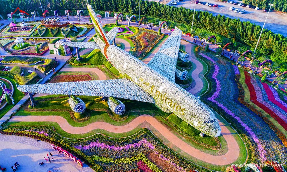 Vườn hoa Dubai Miracle Garden - Thiên đường hoa giữa lòng sa mạc