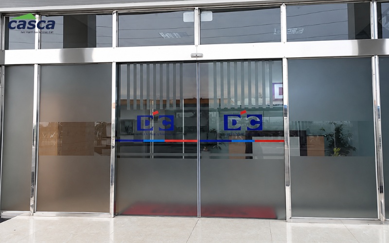 Cửa kính trượt tự động 2 cánh