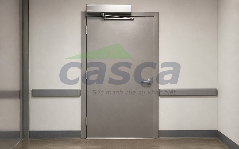 Cửa mở cánh tự động cho cửa chống cháy