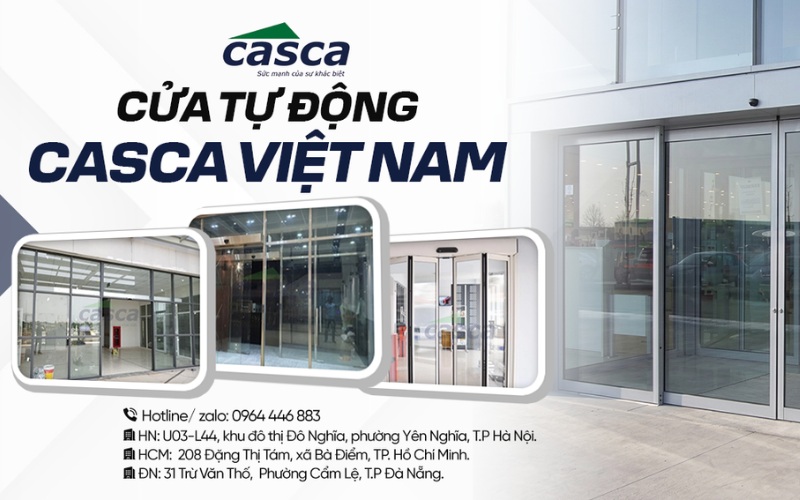 CASCA Việt Nam cung cấp cửa mở cánh tự động uy tín, giá tốt