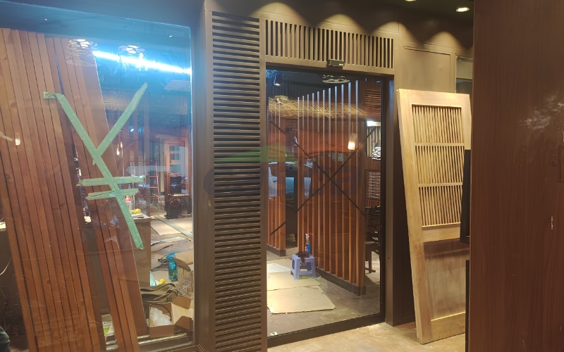 Kiểm tra điểm liên kết trước khi lắp đặt cửa tự động