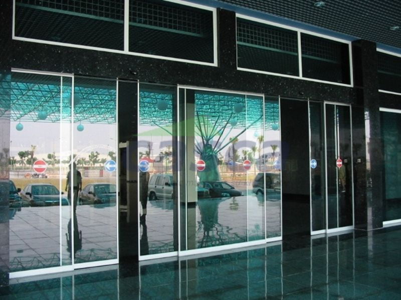 Cửa tự động 4 cánh có khả năng mở cửa lên đến 75%