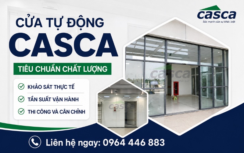 CASCA Việt Nam cung cấp, lắp đặt cửa tự động chuyên nghiệp tại Thái Nguyên