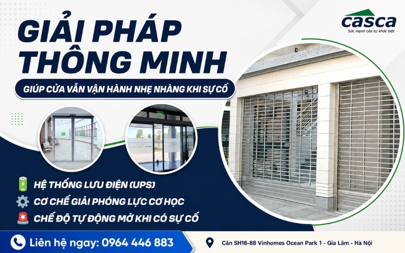CASCA Việt Nam cung cấp và lắp đặt cửa tự động uy tín tại Hà Nội