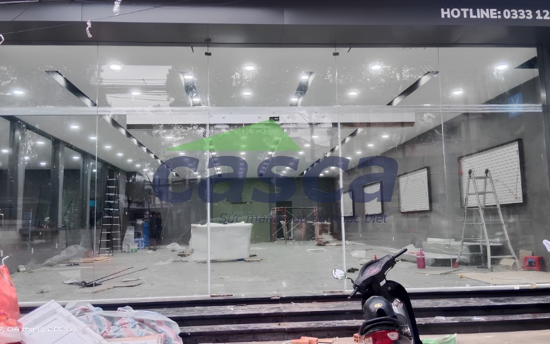 Cửa trượt xếp lớp bốn cánh