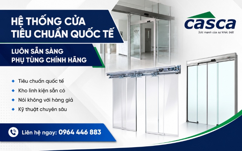 CASCA cung cấp cửa tự động trung tâm thương mại uy tín