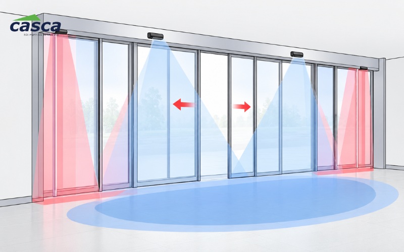 Mắt thần cửa tự động là bộ phận quan trọng giúp hệ thống cửa mở tự động