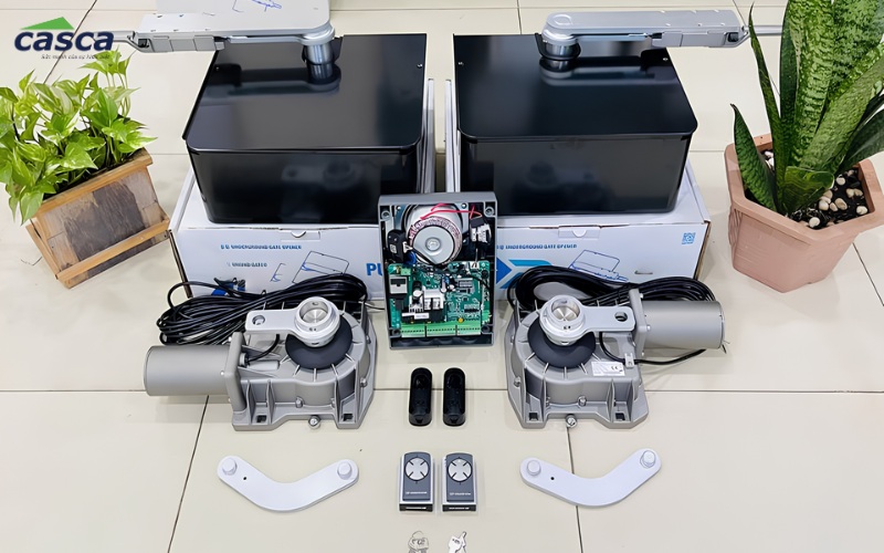 Cấu tạo motor cổng âm sàn