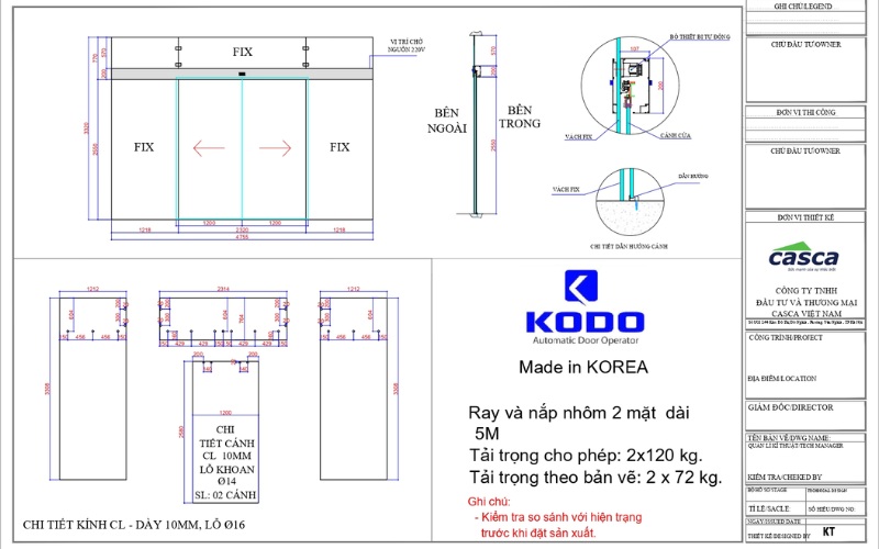 Khoảng hở và dẫn hướng khi thiết kế cửa tự động