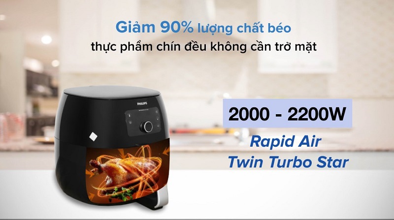 noi chien khong dau philips hd9650 90 7