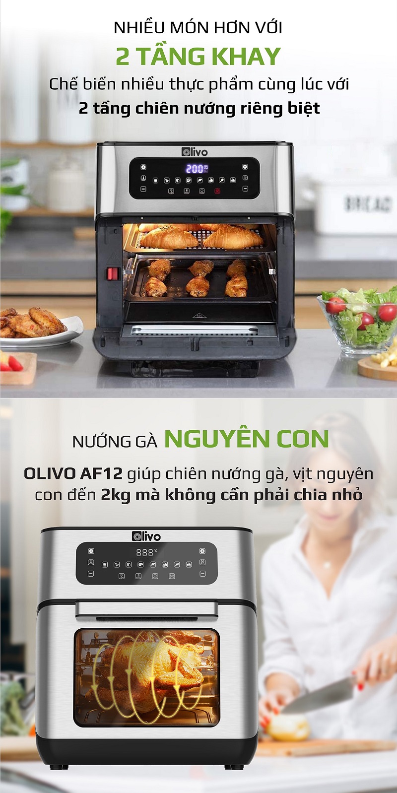noi chien khong dau olivo af12 2