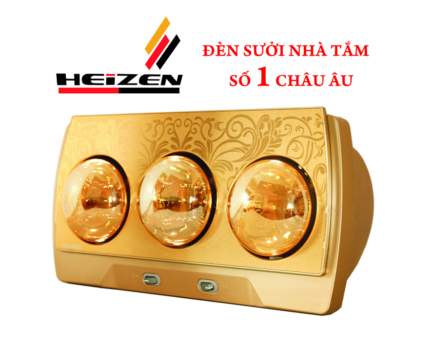 Đèn sưởi nhà tắm Heizen HE-3B hàng chính hãng bh 10 năm