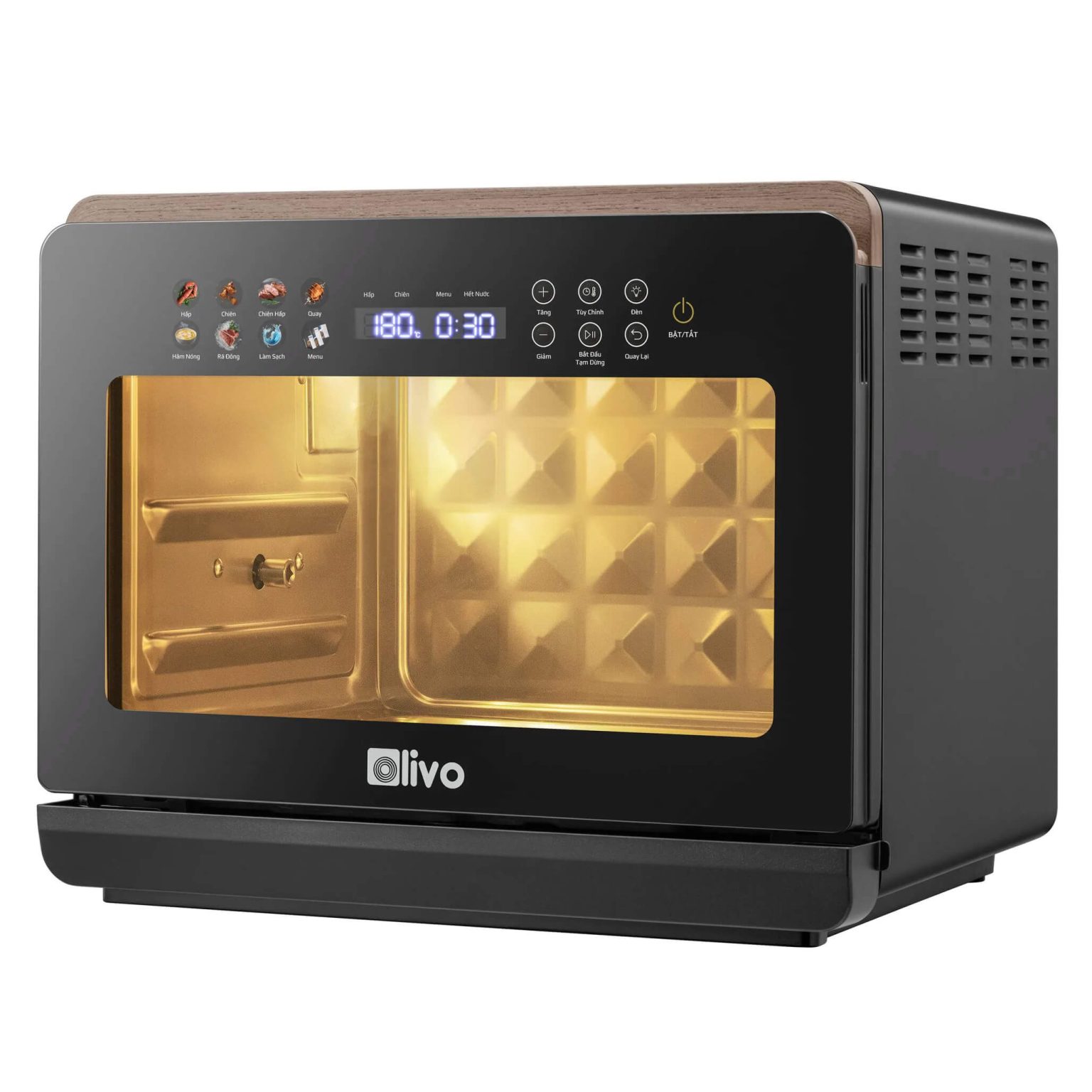 Nồi Chiên Hấp Đa Năng OLIVO SteamFry Xtra