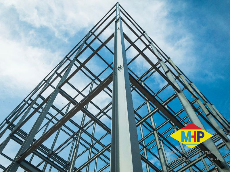 Thép hình được sử dụng rộng rãi trong các công trình xây dựng