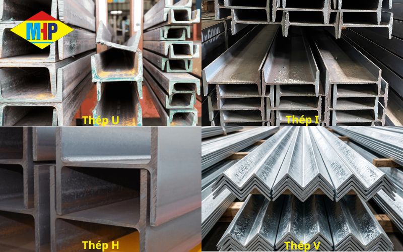 Các loại thép hình H, I, U, V phổ biến trong xây dựng và cơ khí