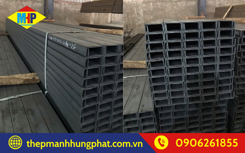 Thép chữ U dùng trong kết cấu xây dựng và công nghiệp
