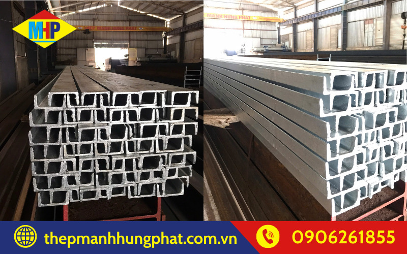 Thép U mạ kẽm dùng trong kết cấu công trình