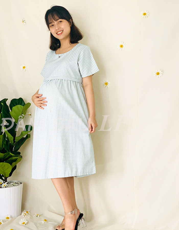 ĐẦM BẦU COTTON THỜI TRANG DM49B