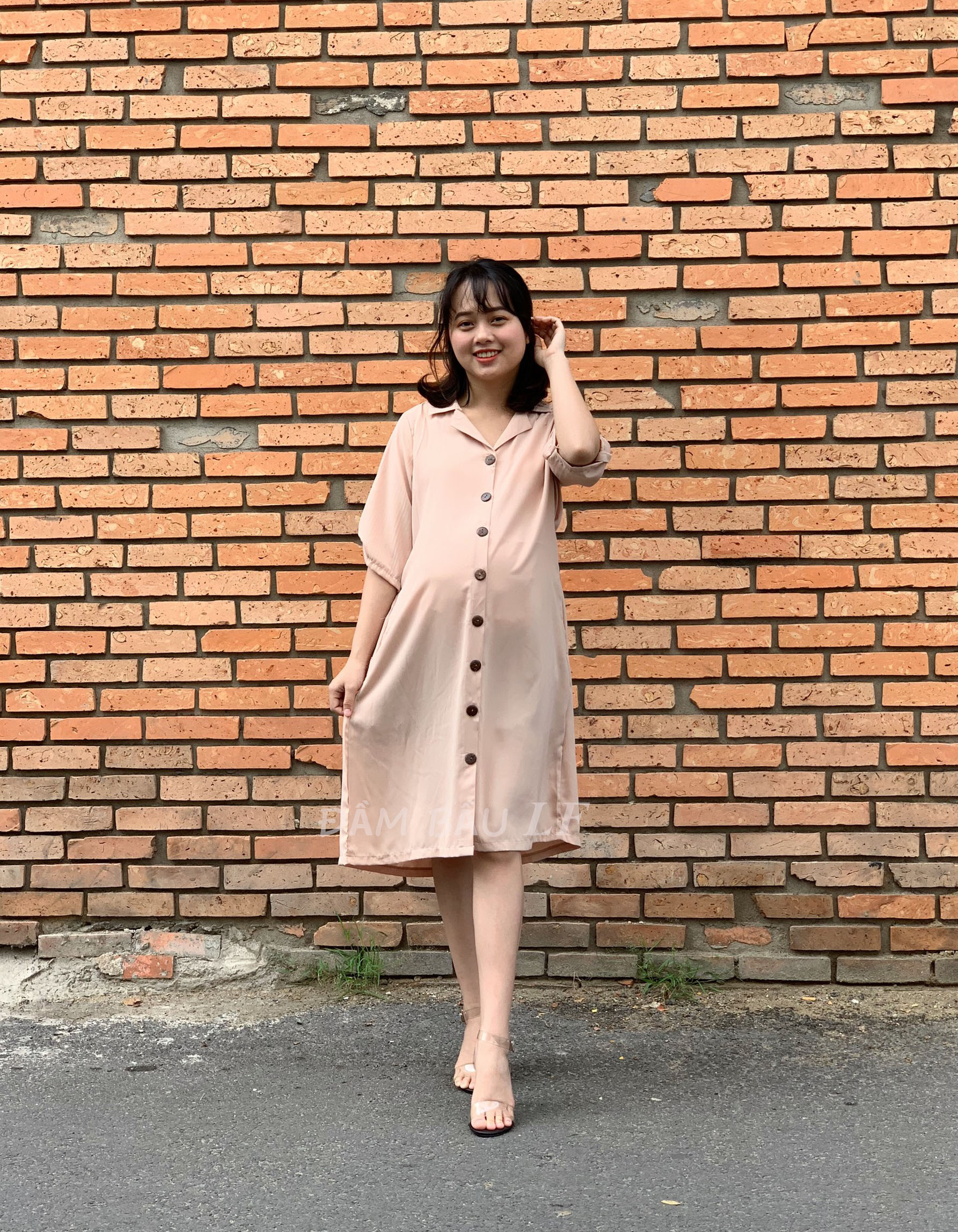 Đầm bầu đẹp thời trang DM65C
