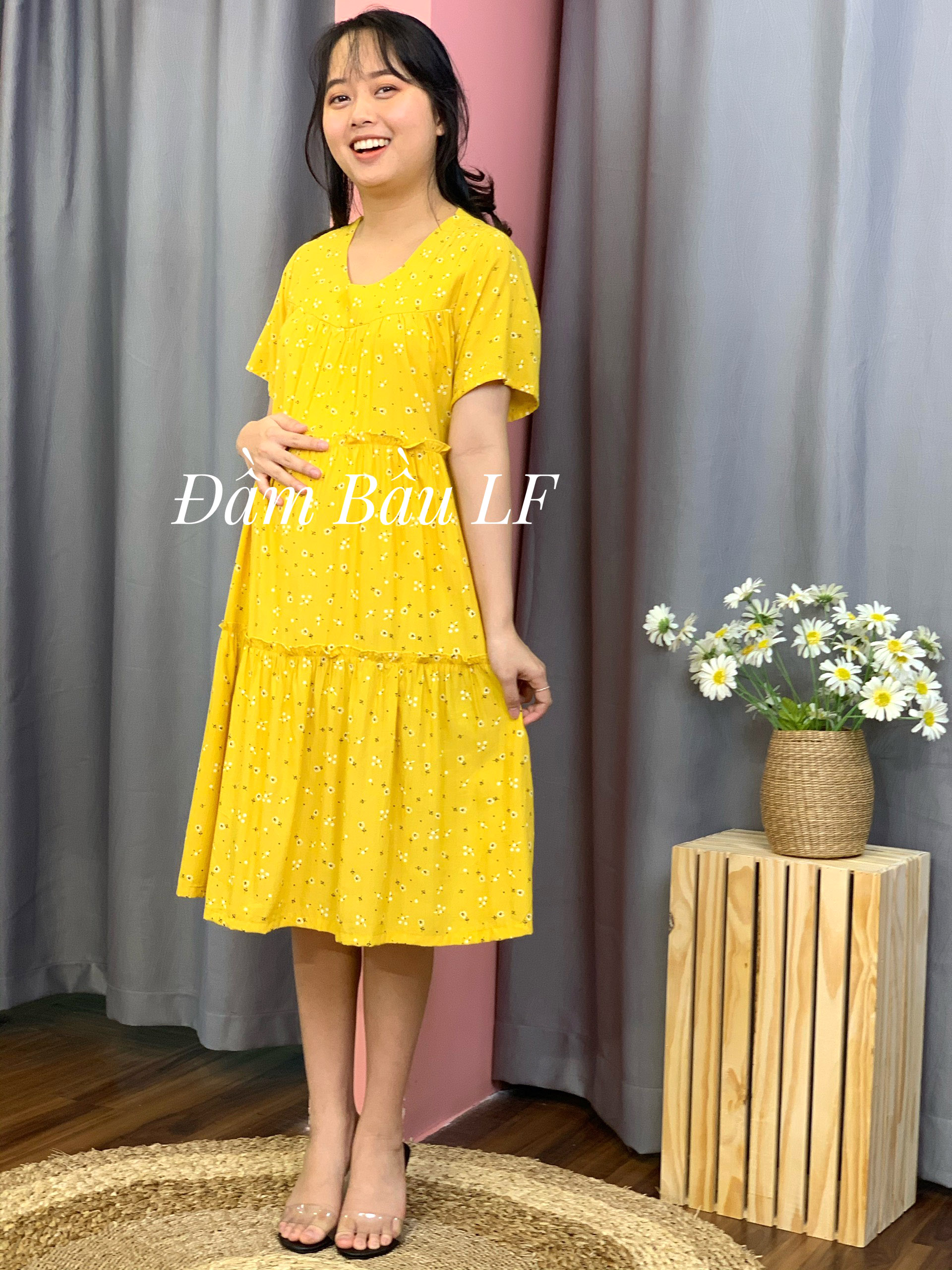 Đầm bầu lụa Nhật DM77B