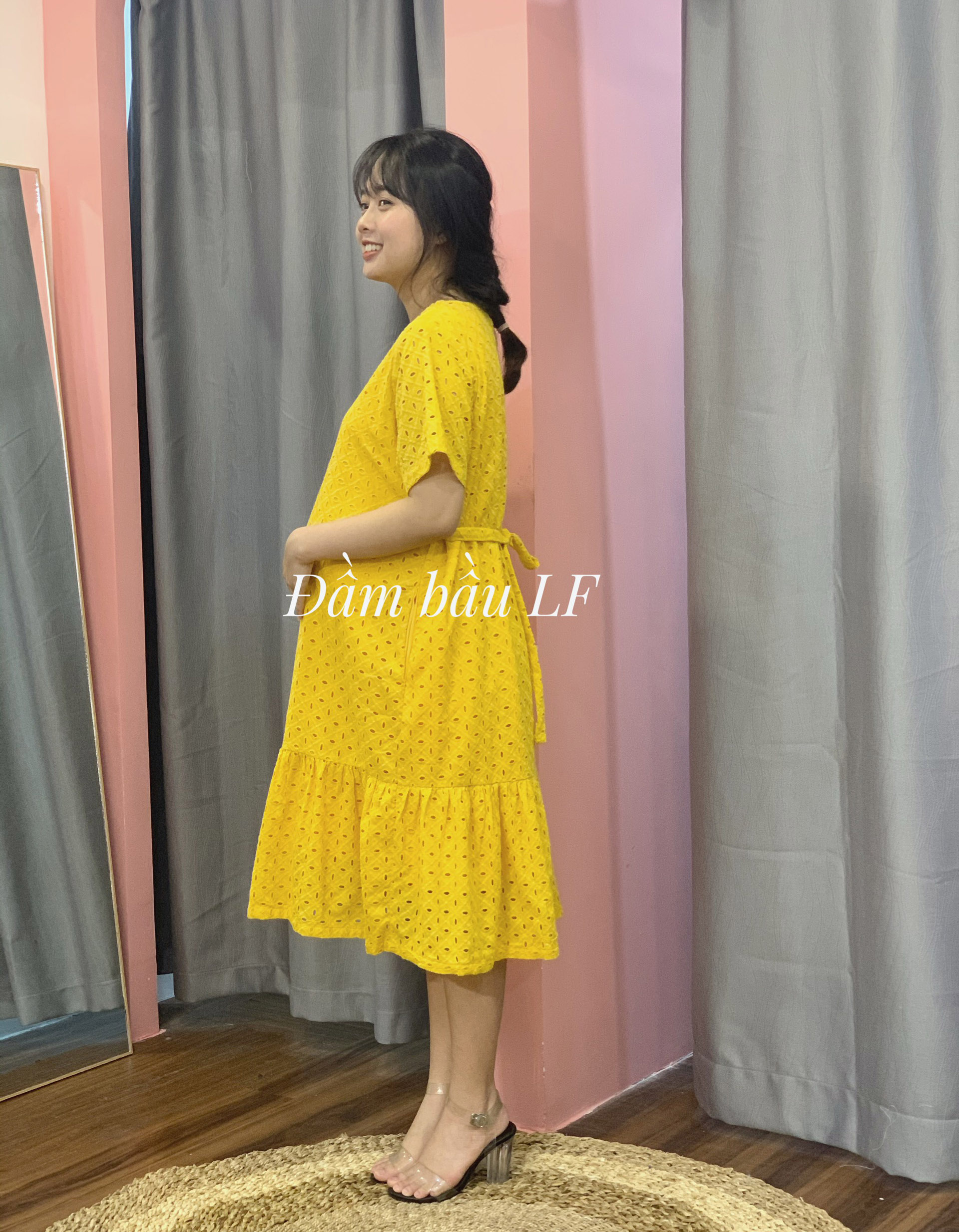Đầm bầu xô Hàn DM62B