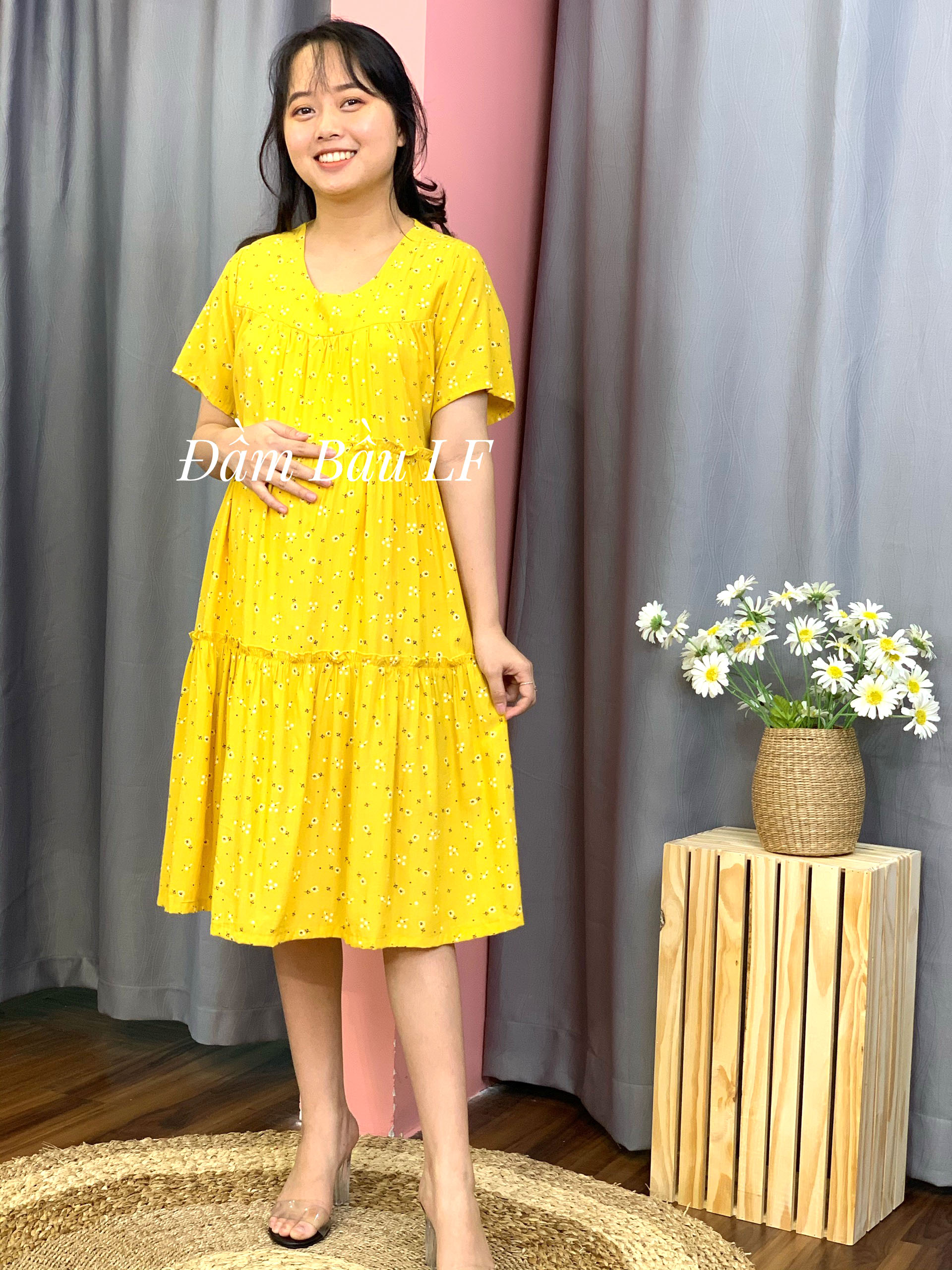 Đầm bầu lụa Nhật DM77B