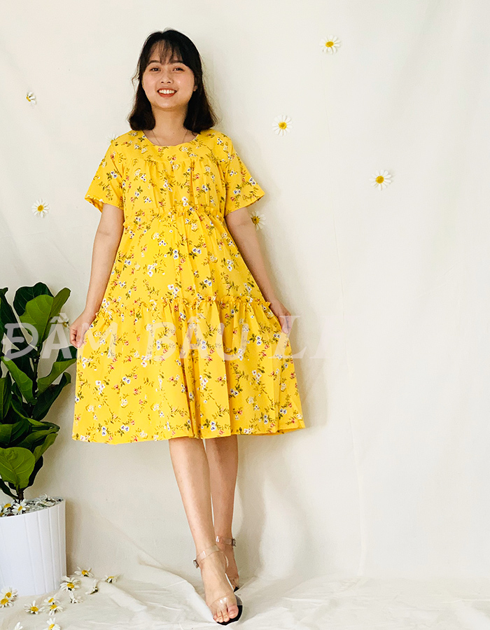 ĐẦM BẦU LỤA THỜI TRANG DM54E