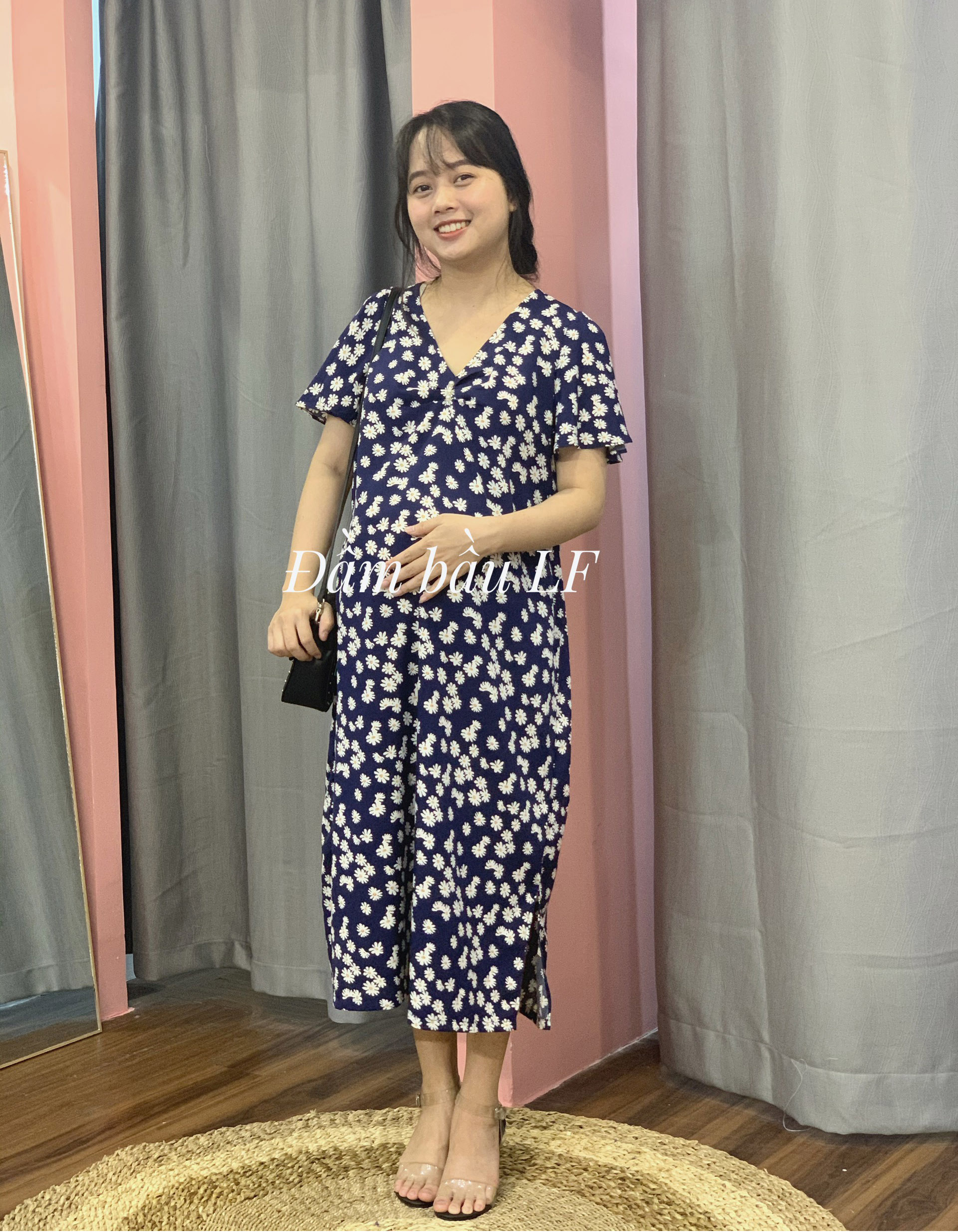 Đầm bầu lụa DM82B