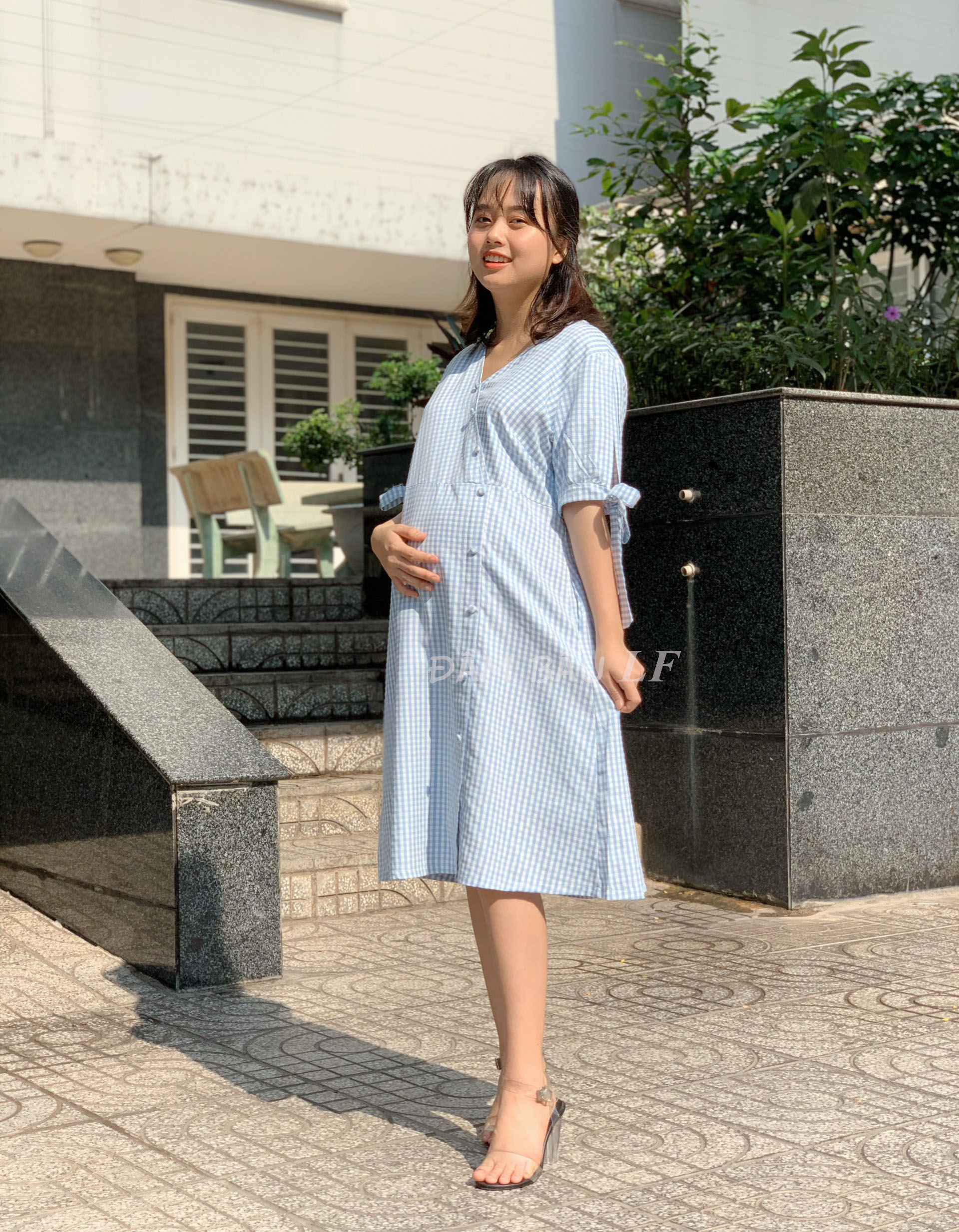 Đầm bầu caro DM70B