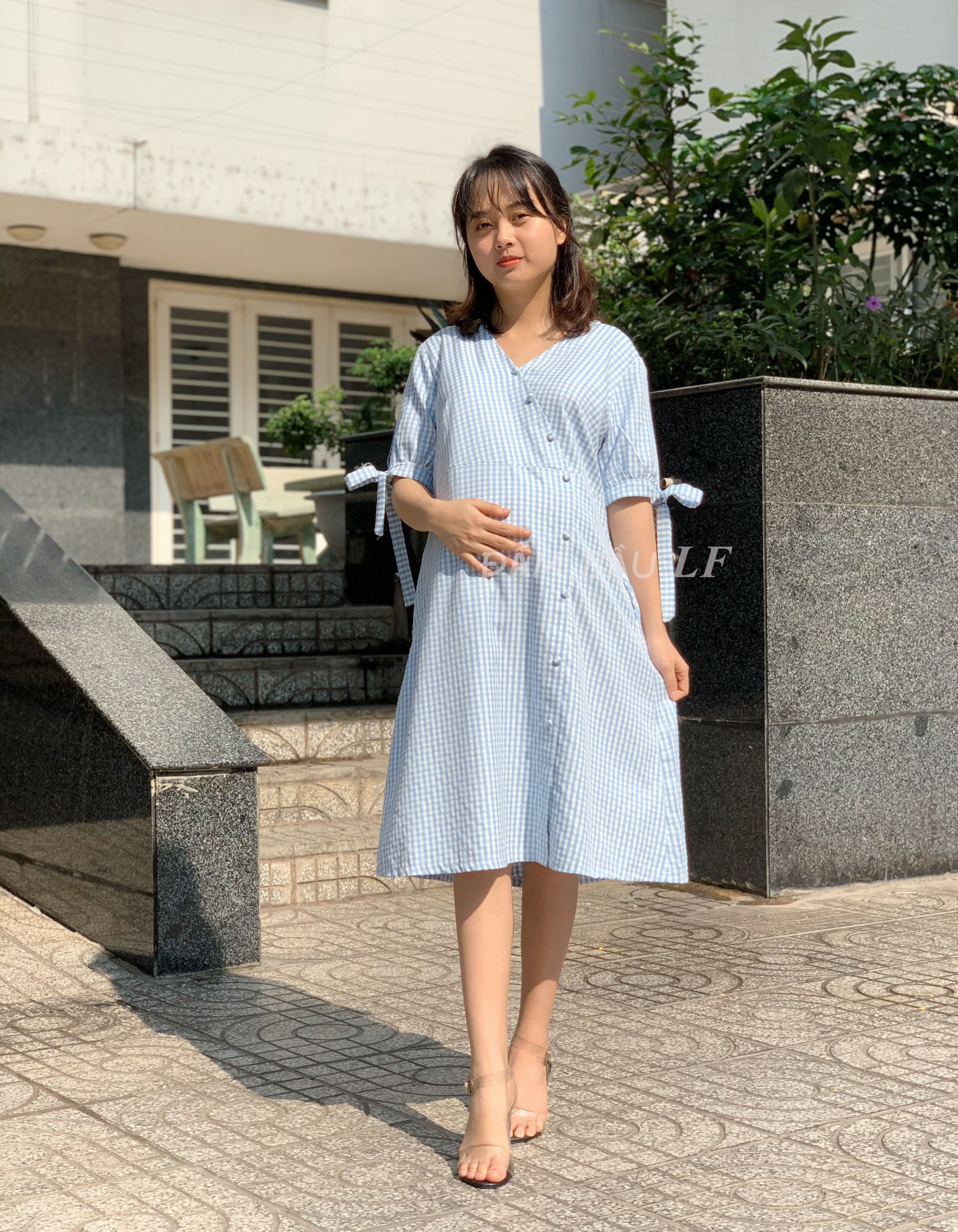 Đầm bầu caro DM70B