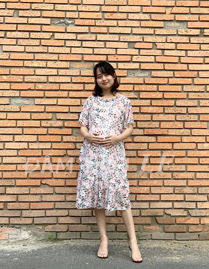 ĐẦM BẦU VOAN THỜI TRANG DM60A