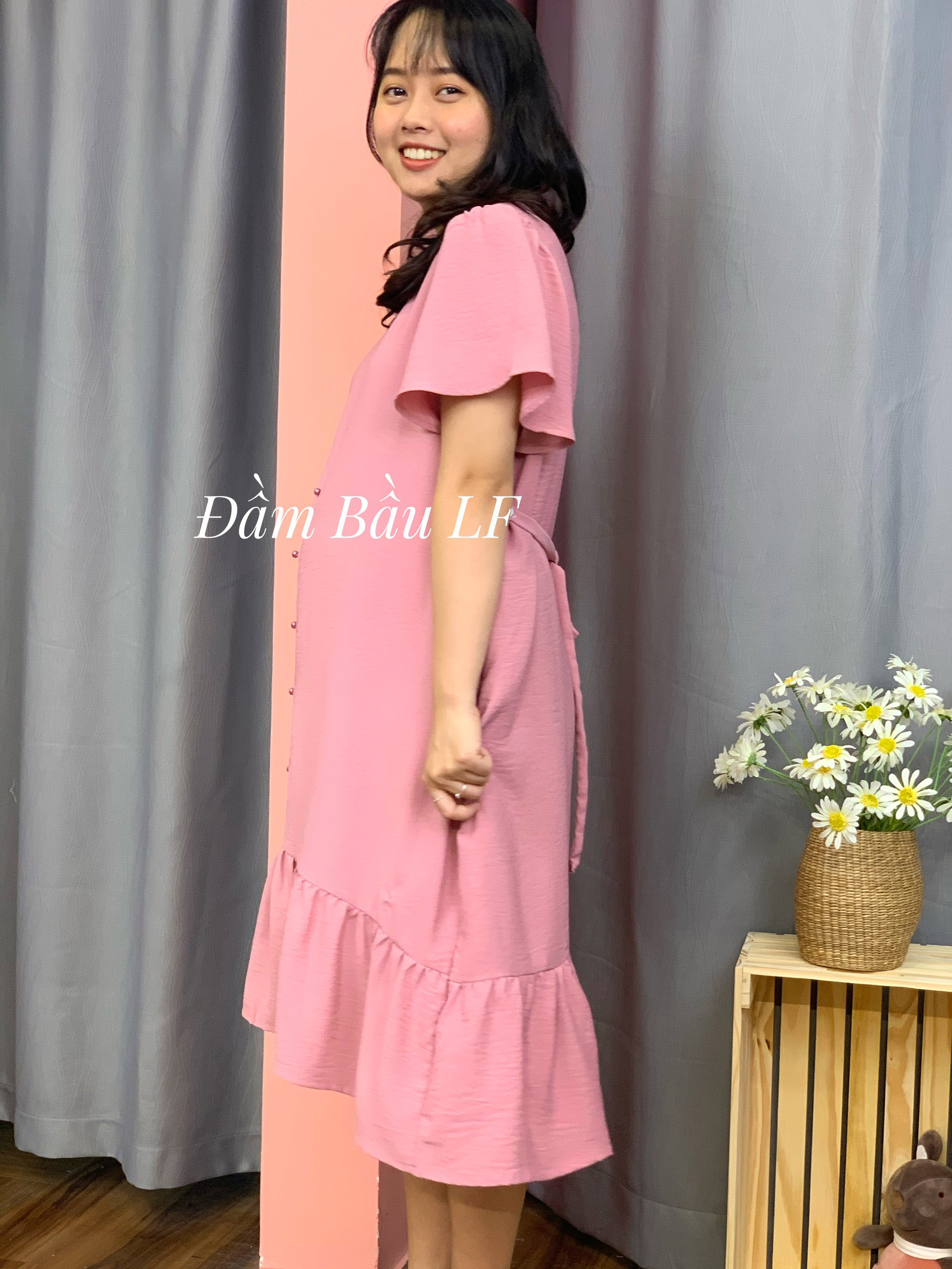 Đầm bầu nhung DM86A