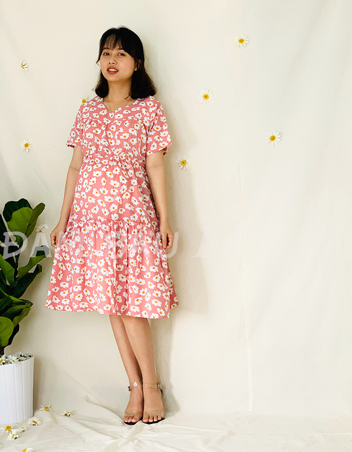 ĐẦM BẦU VẢI LỤA DM54D