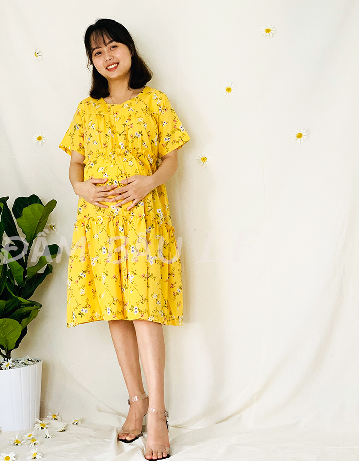 ĐẦM BẦU LỤA THỜI TRANG DM54E