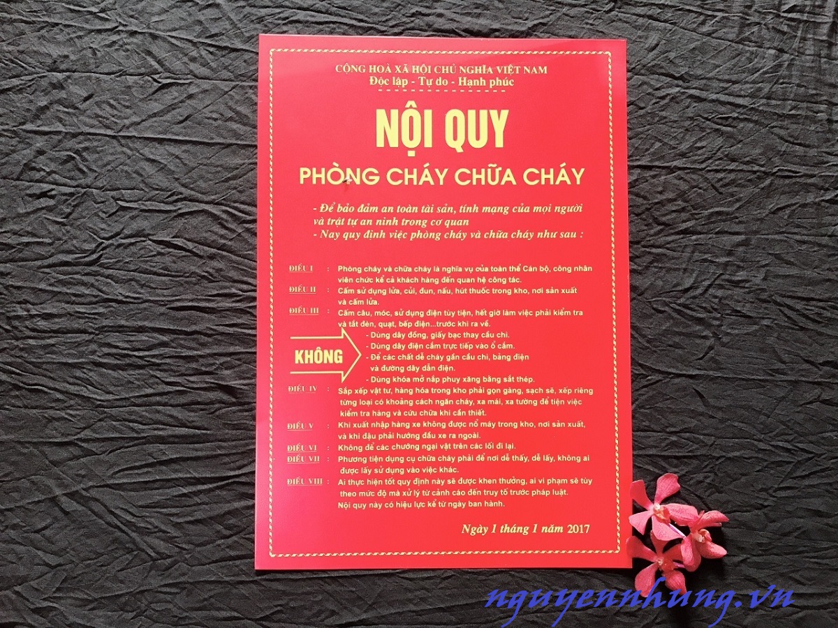 Nội quy pccc