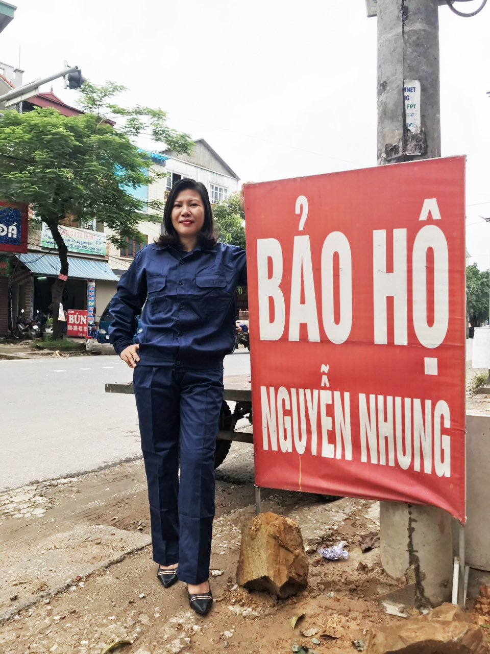 Quần áo bảo hộ màu tím than