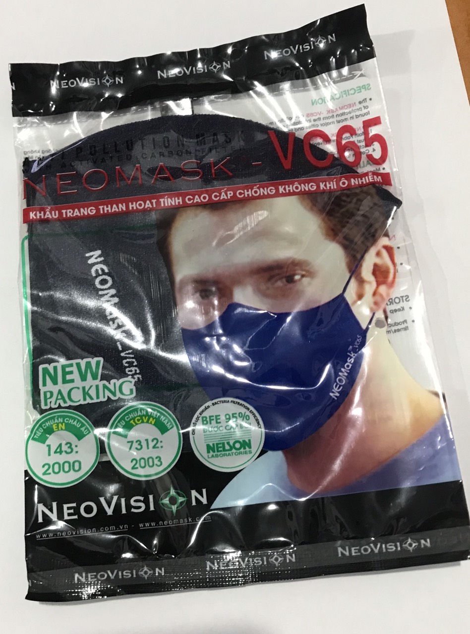 Neomask Khẩu trang than hoạt tính NEOMASK-VC65 Bảo hộ lao động Nguyễn Nhung