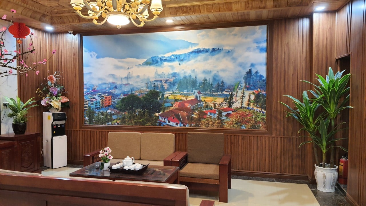 tấm nhựa ốp tường tại nhà hàng Liên thông Lào cai