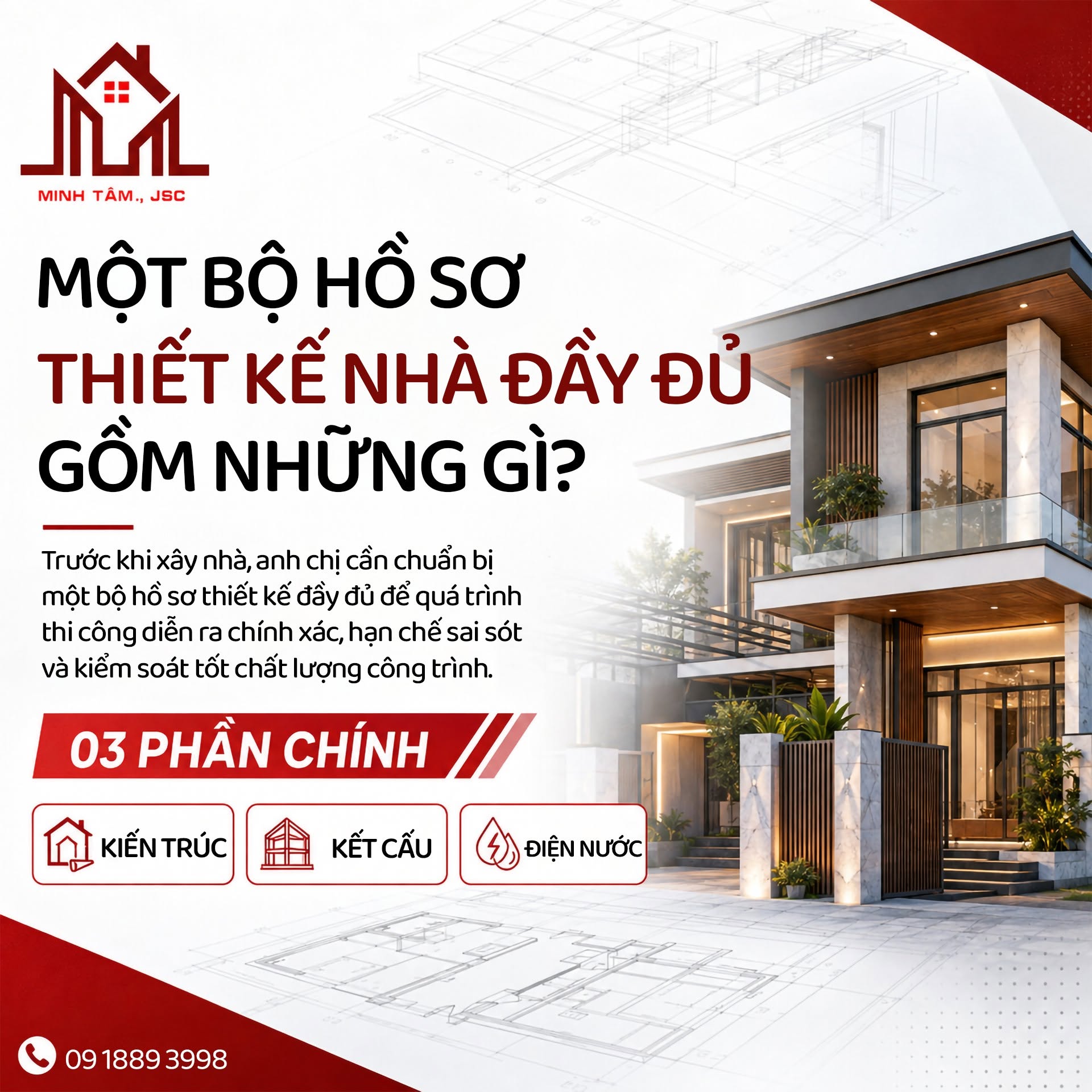 Bộ Hồ Sơ Thiết Kế Nhà Đầy Đủ Gồm Những Gì?