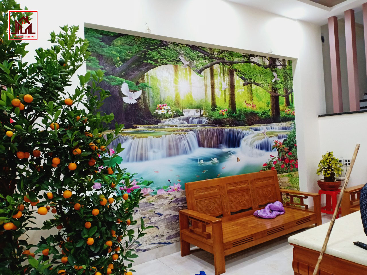 tranh dán tường giá rẻ tại Lào Cai
