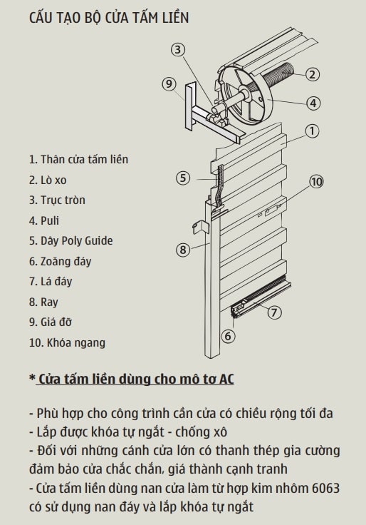 Cửa Cuốn Bossdoor Tấm Liền T-DL