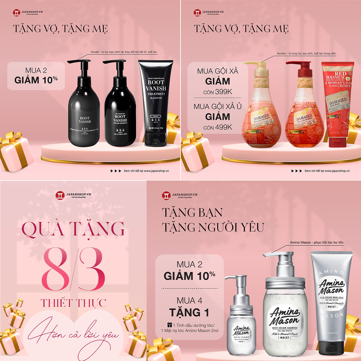 mỹ phẩm Nhật Bản, quà tặng 8/3