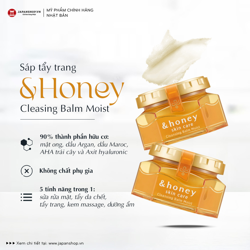 Sáp tẩy trang &Honey Cleasing Blam