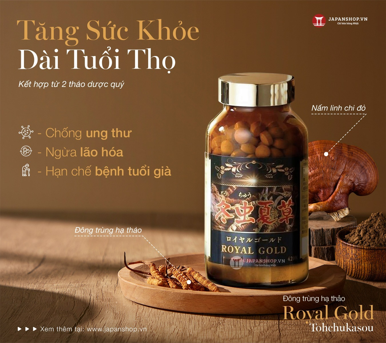 Đông trùng hạ thảo Royal Gold Tohchukasou
