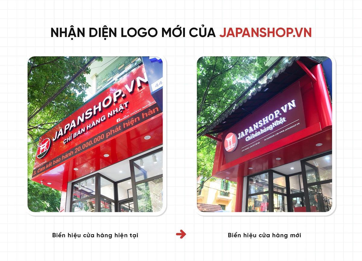 JAPANSHOP.VN Chính thức thay đổi bộ nhận diện thương hiệu mới