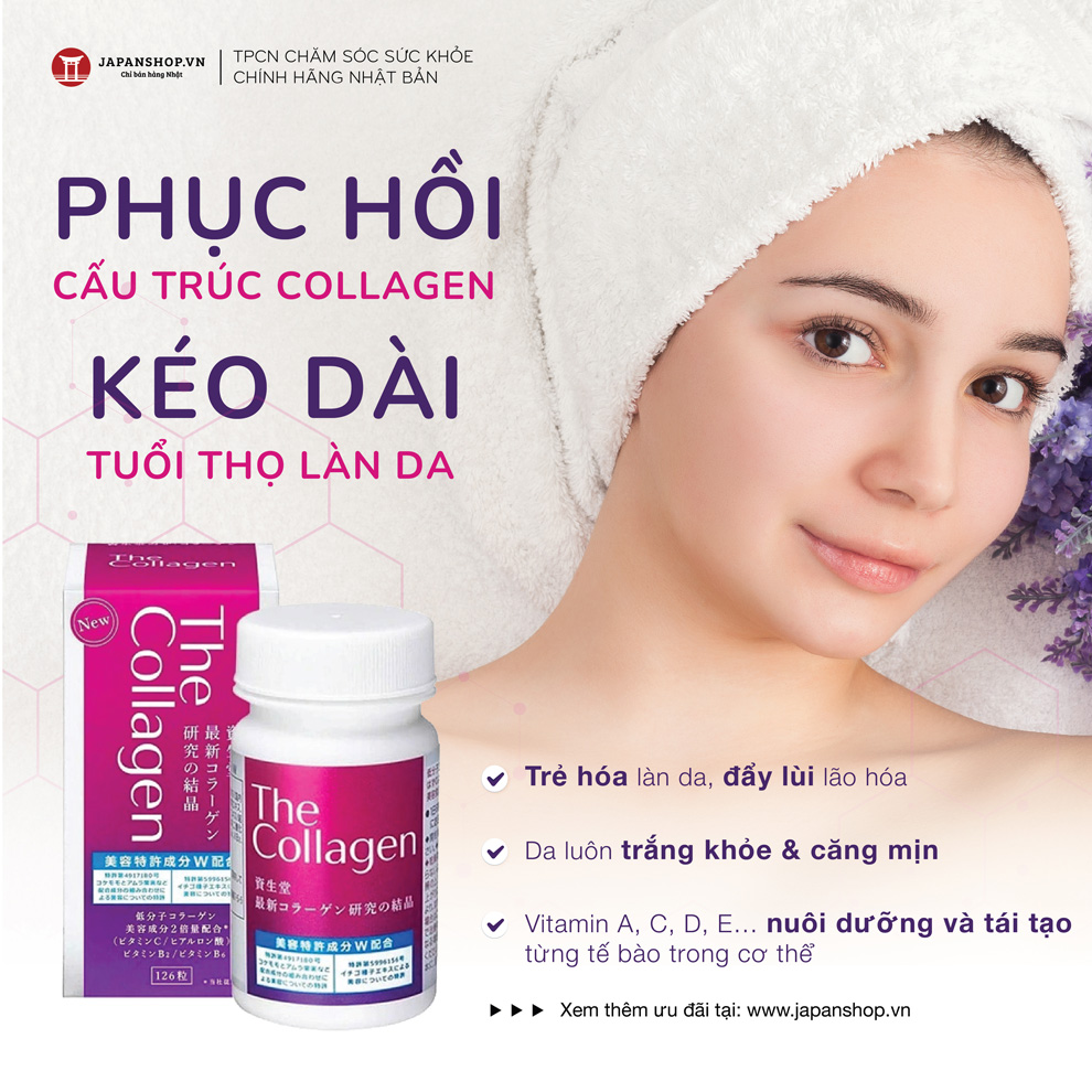 Viên uống đẹp da The collagen 126v