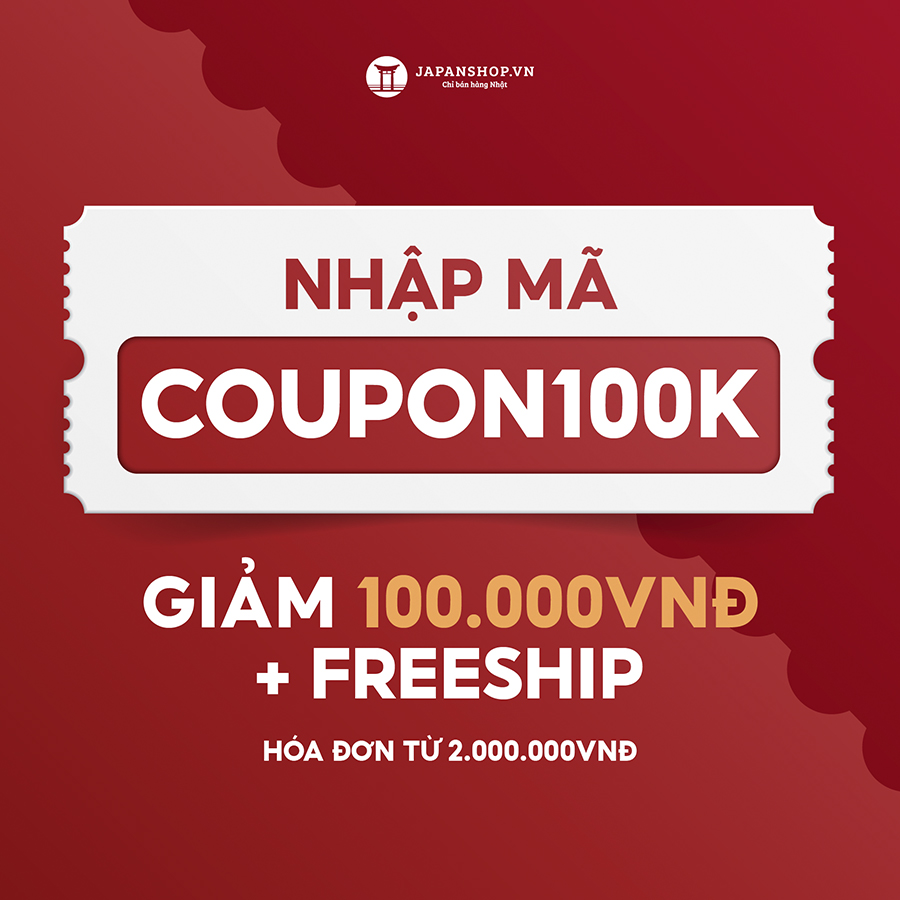 Đặt hàng trên website Japanshop.vn, giảm giá tới 100K 