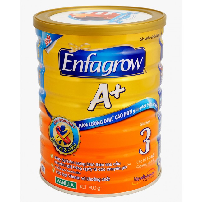 Sữa Enfagrow A+4 Brain Plus vị vani 650g cho bé từ 2 tuổi