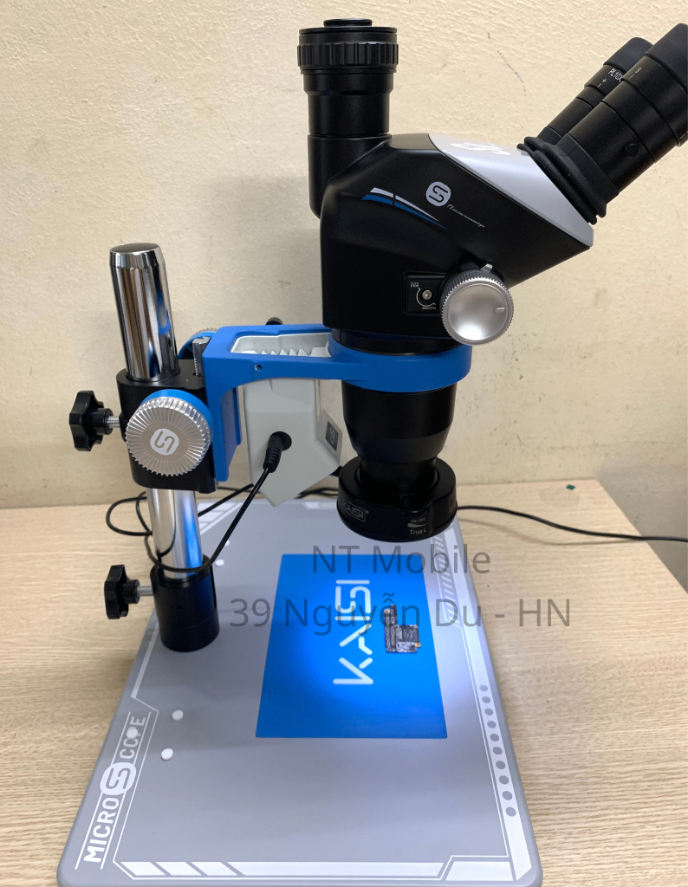 Kính hiển vi 3 mắt Kaisi S8 Microscope, zoom 6.5X – 52X